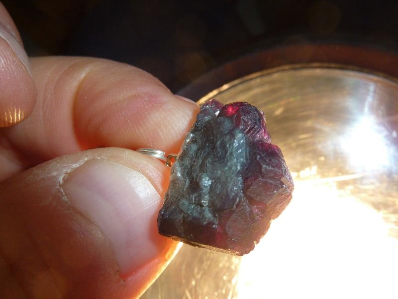 Pendentif Alexandrite Chrysobéryl brut 5,9 GR Ultra Rare Collection Piece de musée ref 3333