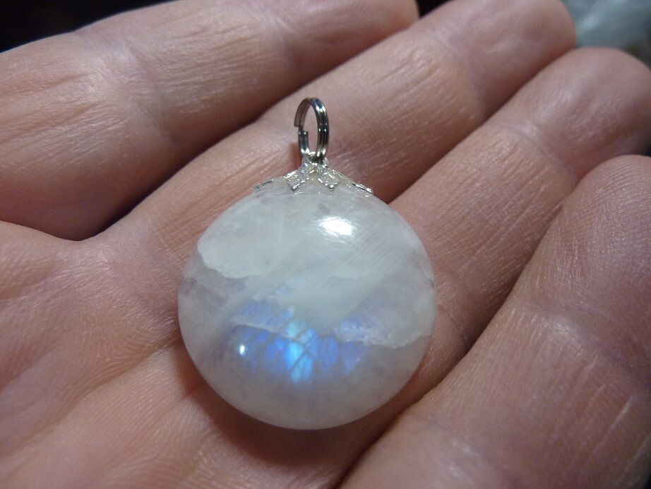 Pendentif pierre de lune gemme ref 3358