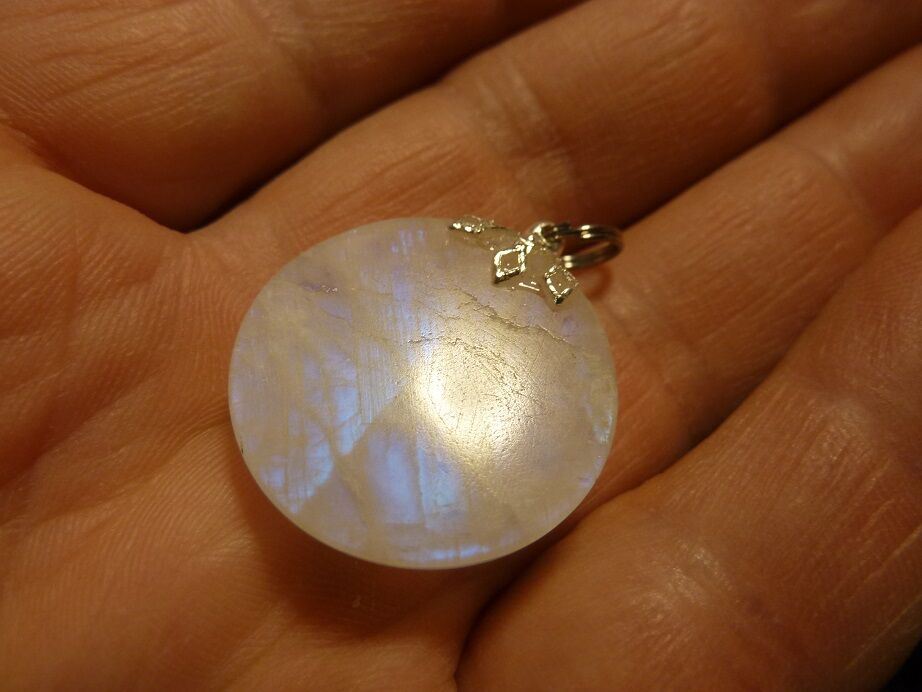 Pendentif pierre de lune gemme ref 3358