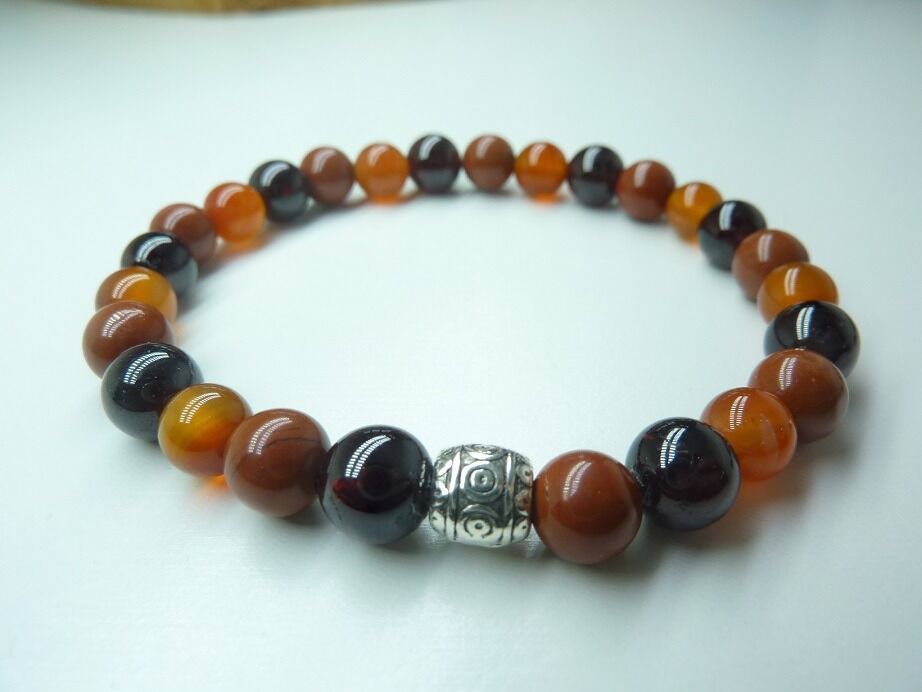 Bracelet Libido Grenat-Cornaline-Jaspe rouge