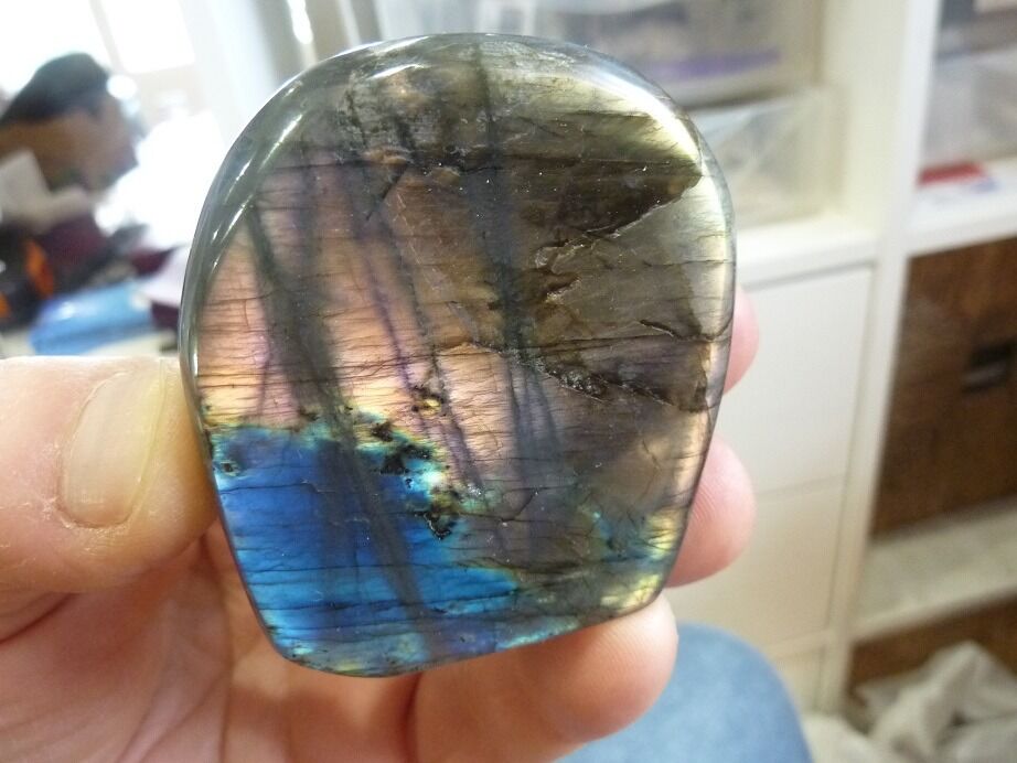 Labradorite violet Rare ! 147 gr ref 4001