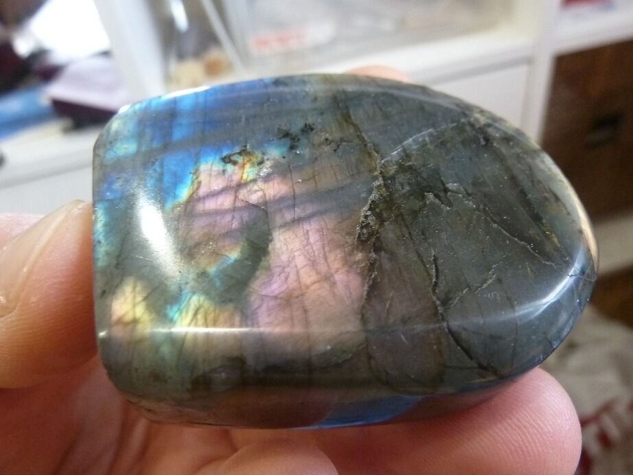 Labradorite violet Rare ! 147 gr ref 4001