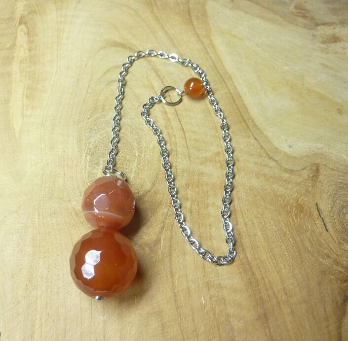 Pendule divinatoire Cornaline - Radiesthésie