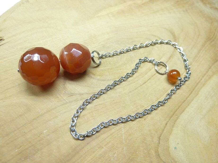 Pendule divinatoire Cornaline - Radiesthésie