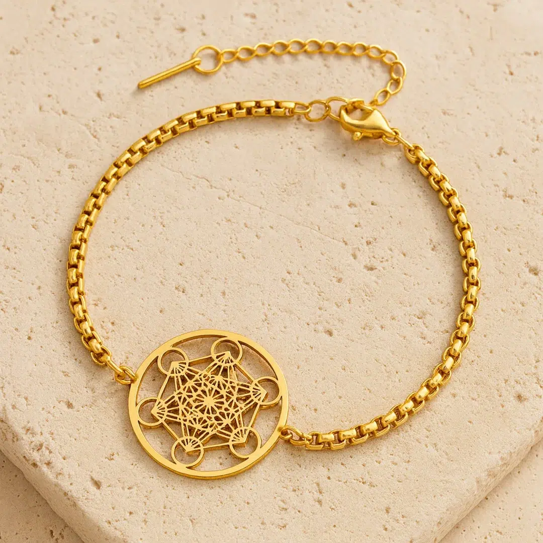 Bracelet cube de Métatron ref Or