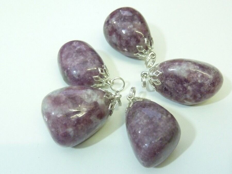 PENDENTIF LEPIDOLITE MUSCOVITE 2,5 à 3 cm