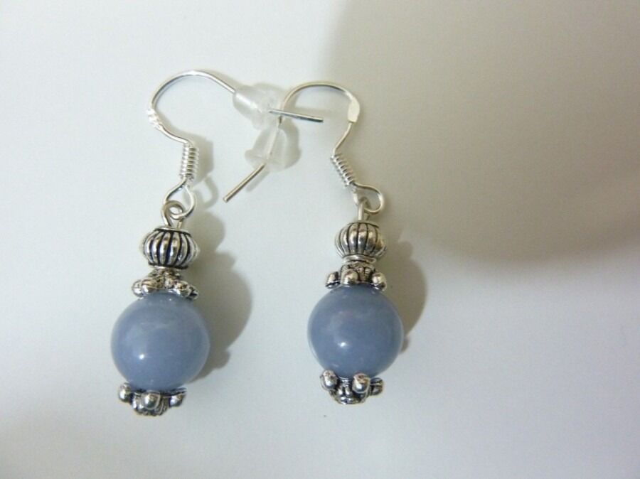 Boucles d'oreilles angélite