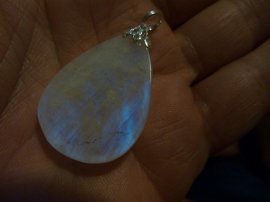 PENDENTIF PIERRE DE LUNE GEMME 52 cts AAA+ ref 1815 – Image 2