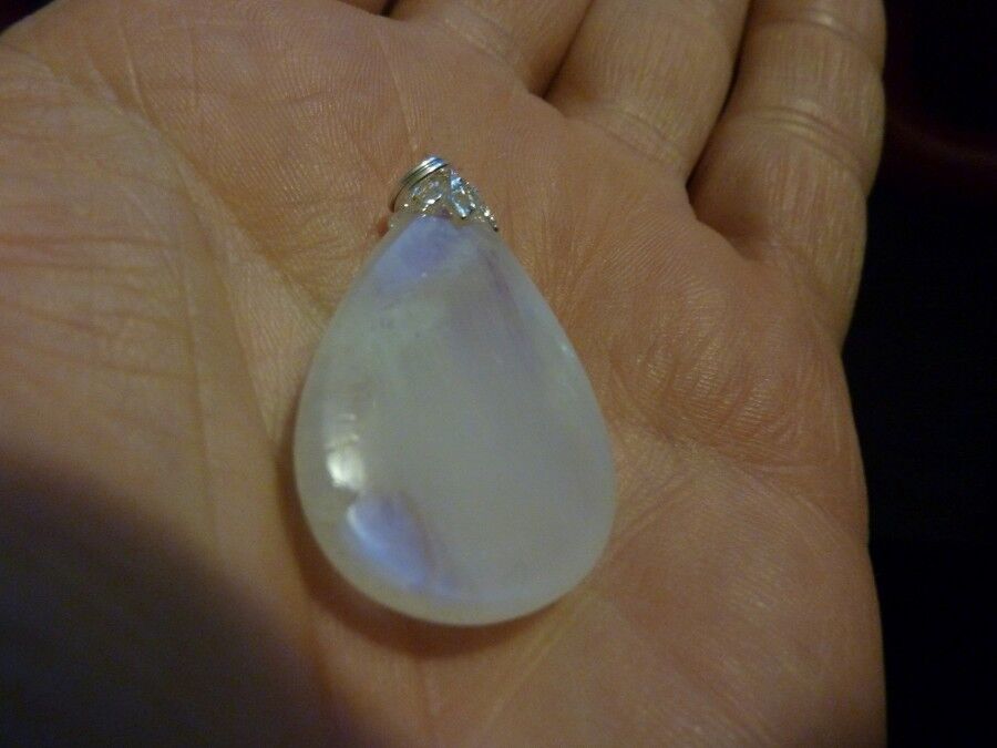 PENDENTIF PIERRE DE LUNE GEMME 46 cts AAA+ ref 7415 – Image 2