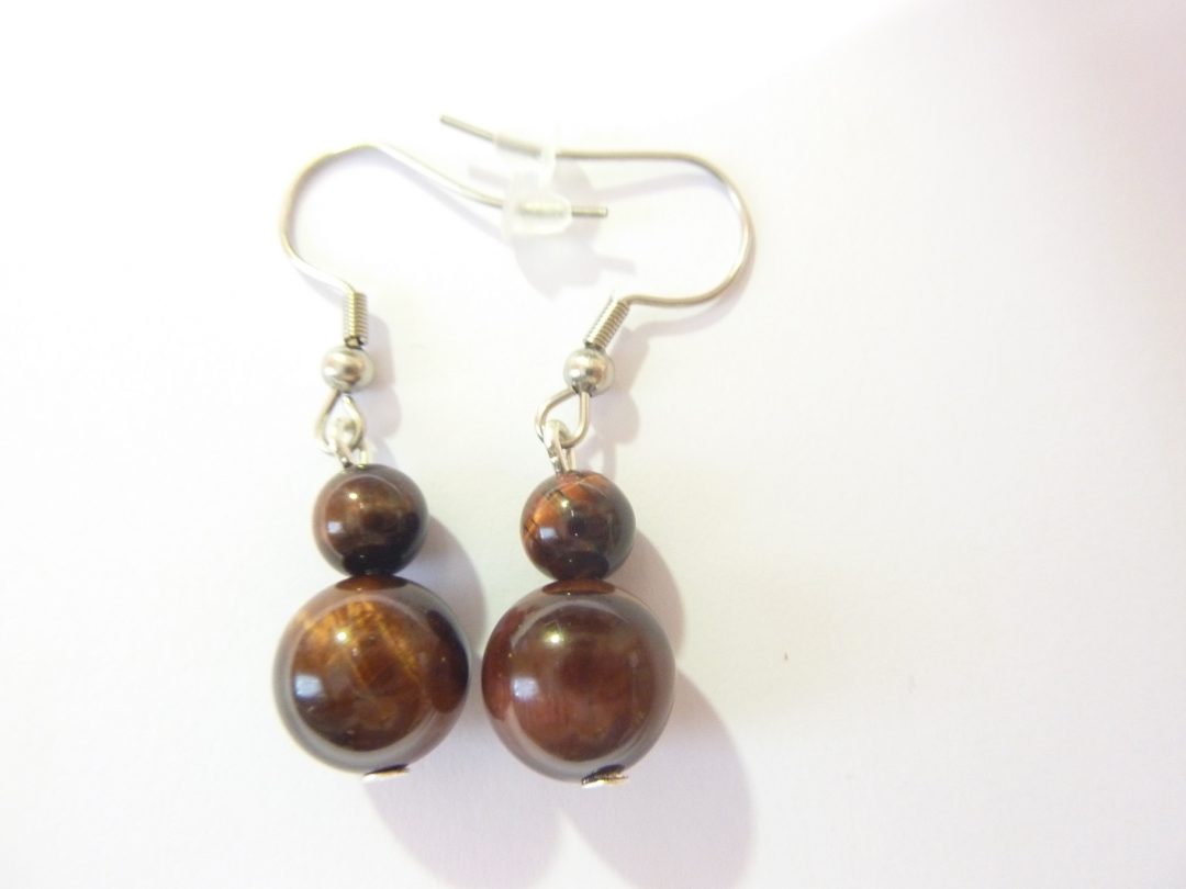 BOUCLES D'OREILLES OEIL DE TAUREAU