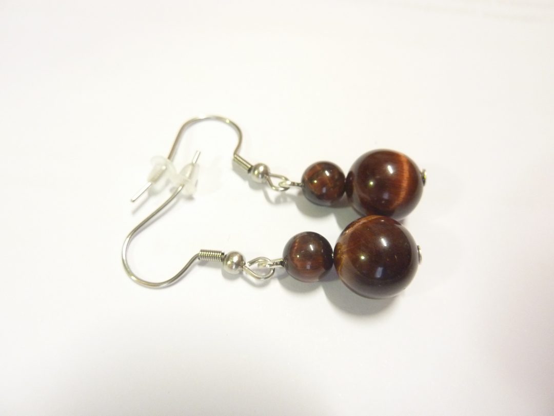 BOUCLES D'OREILLES OEIL DE TAUREAU
