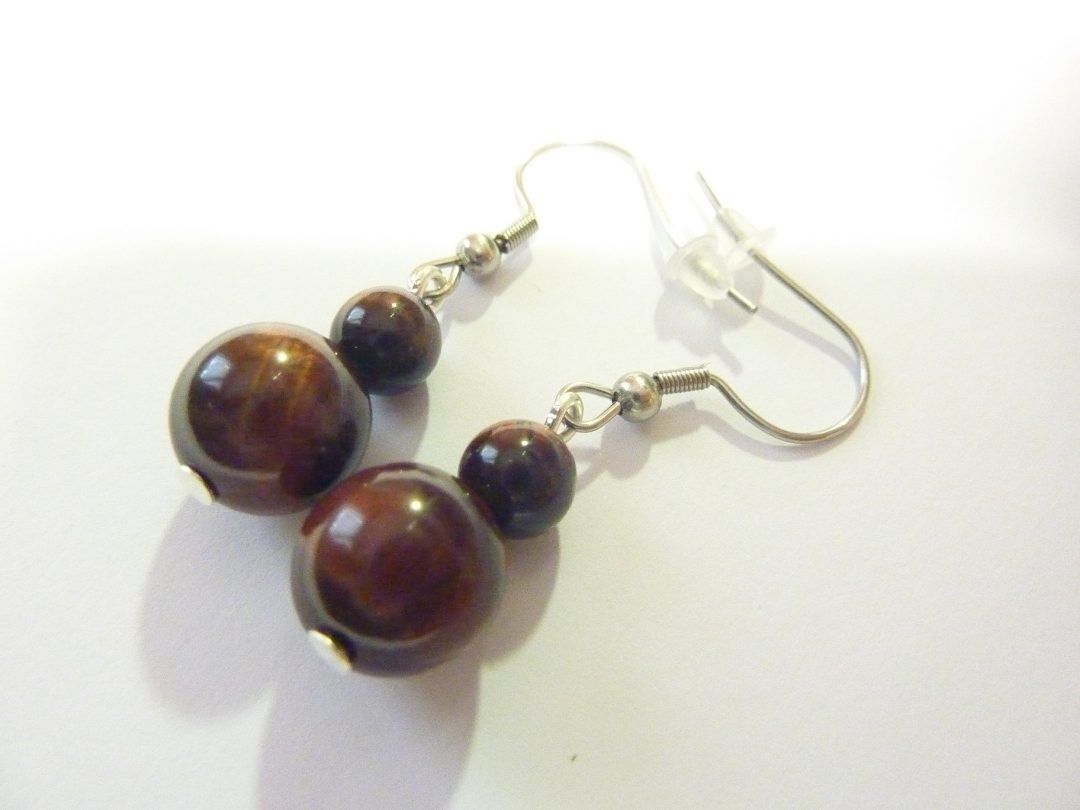 BOUCLES D'OREILLES OEIL DE TAUREAU