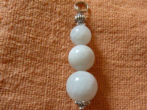 Pendentif pierre de lune perles rondes 8-10-12mm