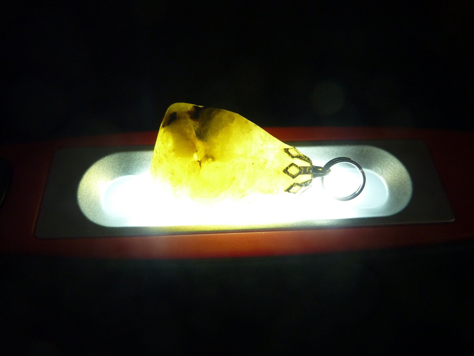 PENDENTIF HELIODORE GEMME +PUISSANT QUE LA CITRINE! ref 6943