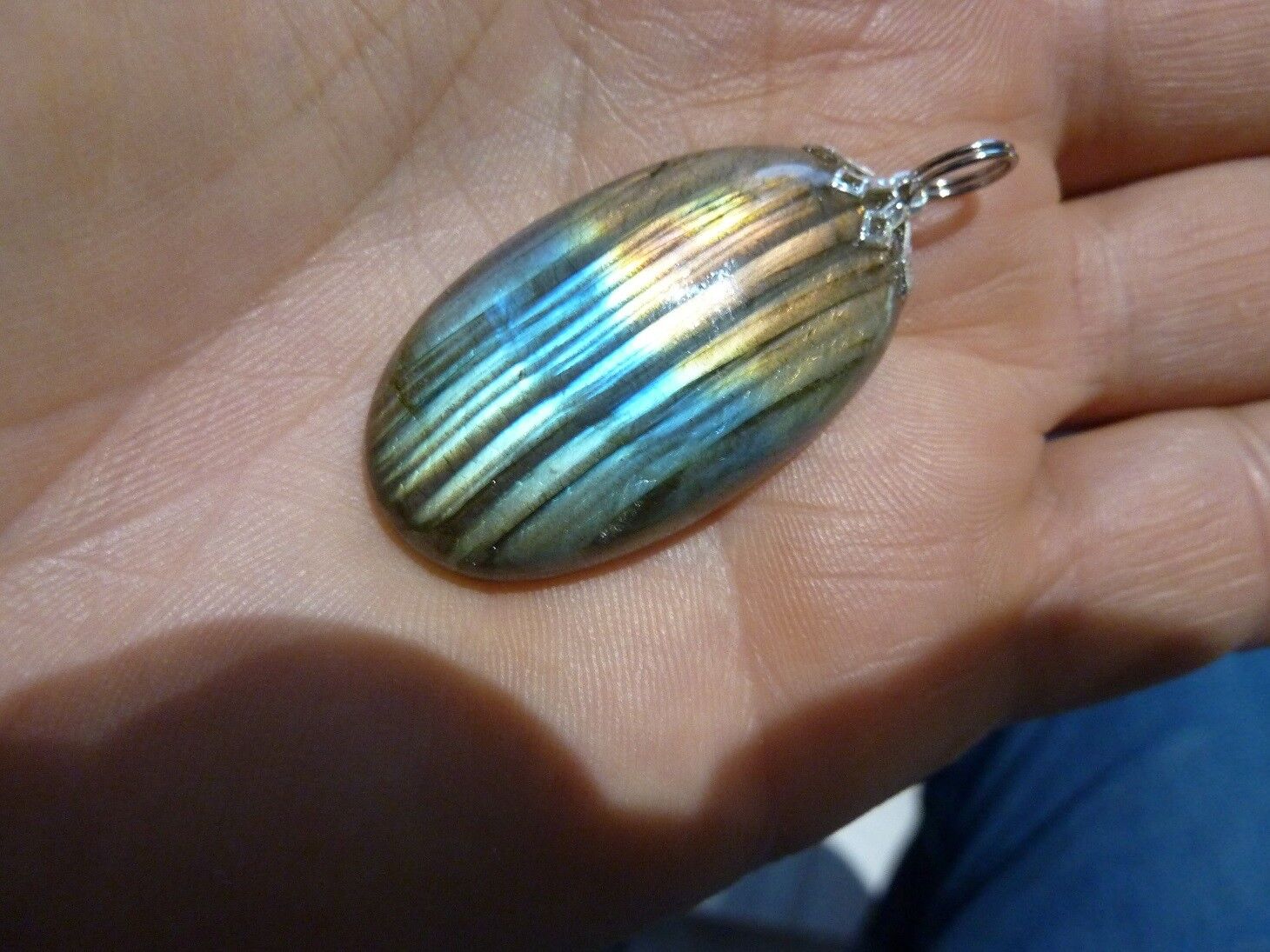 Pendentif protection Labradorite ref 9517