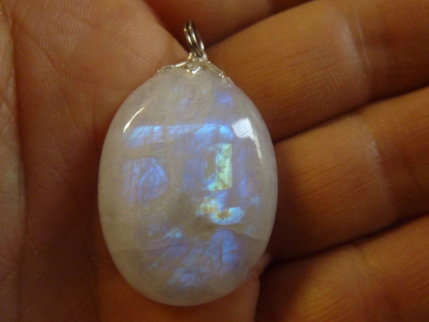 PENDENTIF PIERRE DE LUNE GEMME AAA+ ref 7486 – Image 2