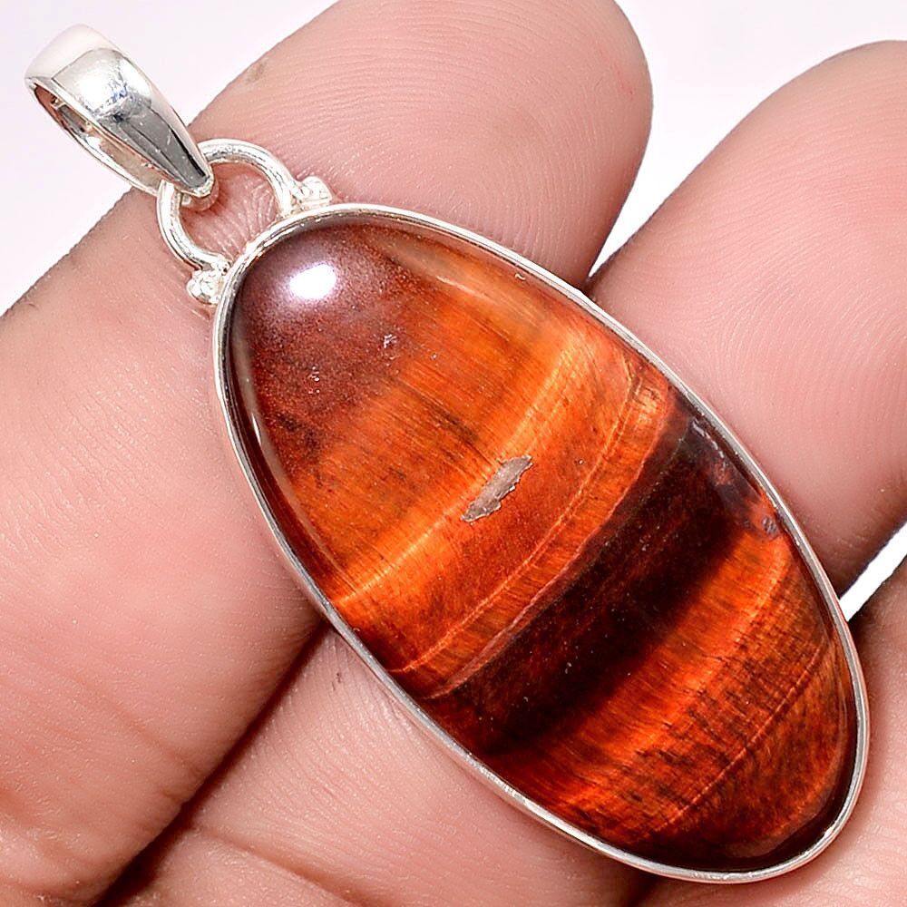 Pendentif Oeil de Taureau monture argent 925 top protection ref 5679