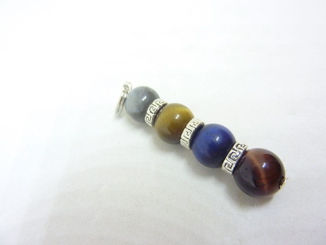 PENDENTIF OEIL DE TIGRE-FAUCON-TAUREAU-LABRADORITE