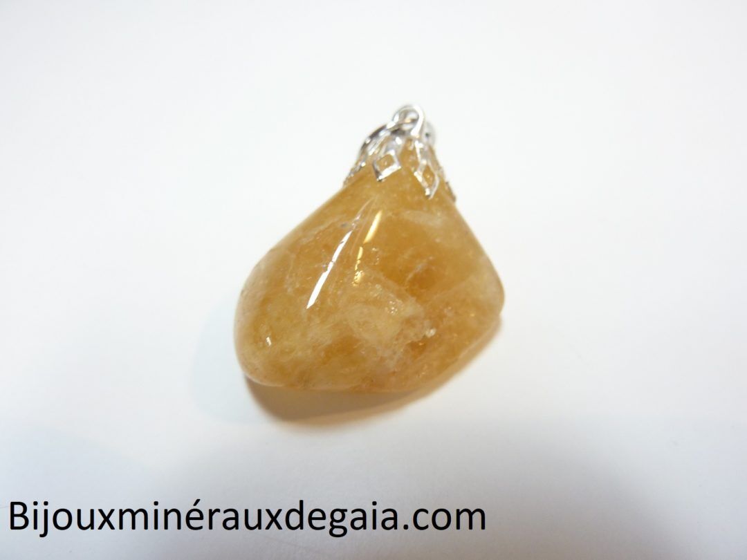 PENDENTIF HELIODORE GEMME 10 FOIS +PUISSANT QUE LA CITRINE! ref 1925