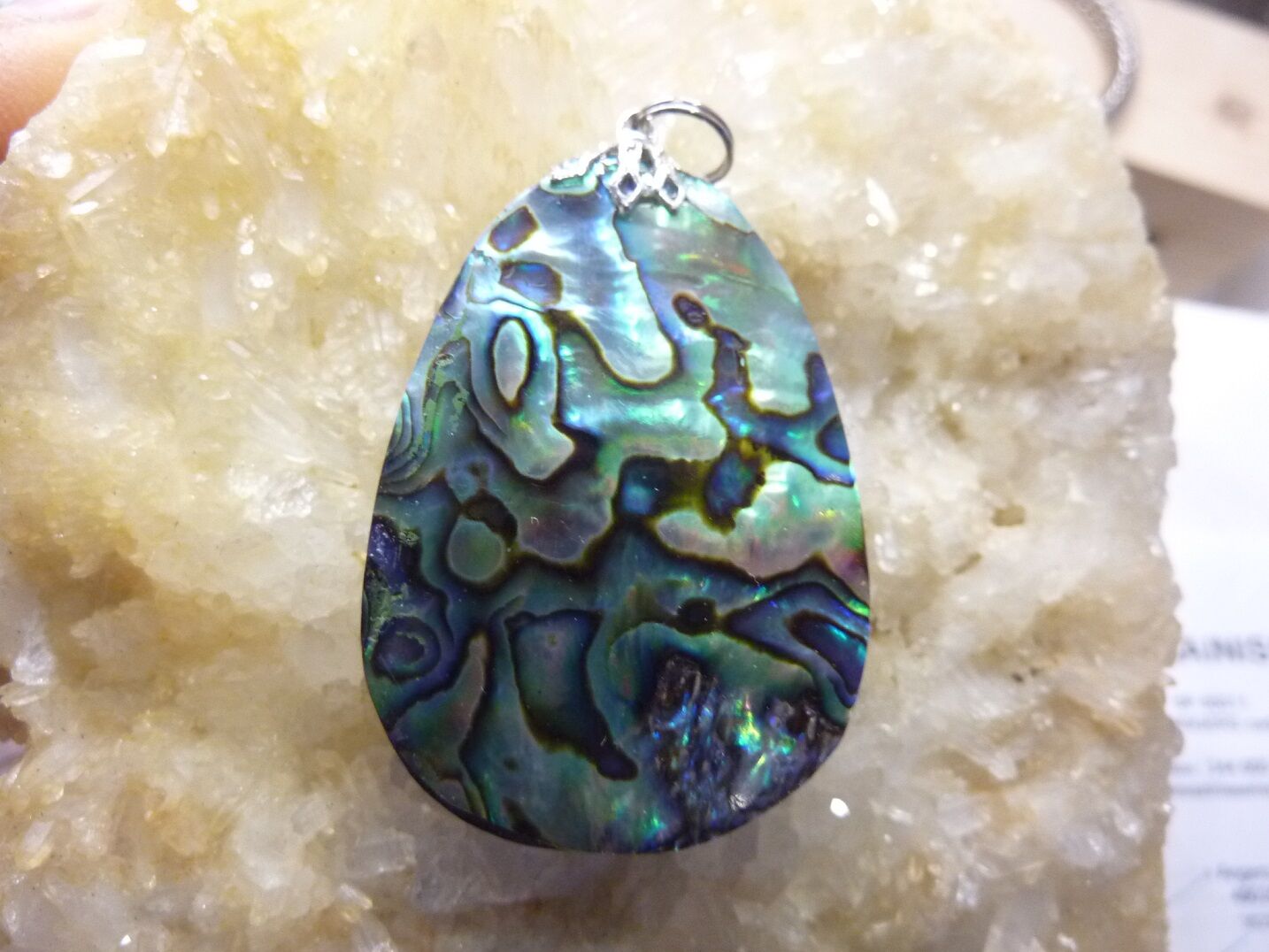 Pendentif nacre abalone ref 4431