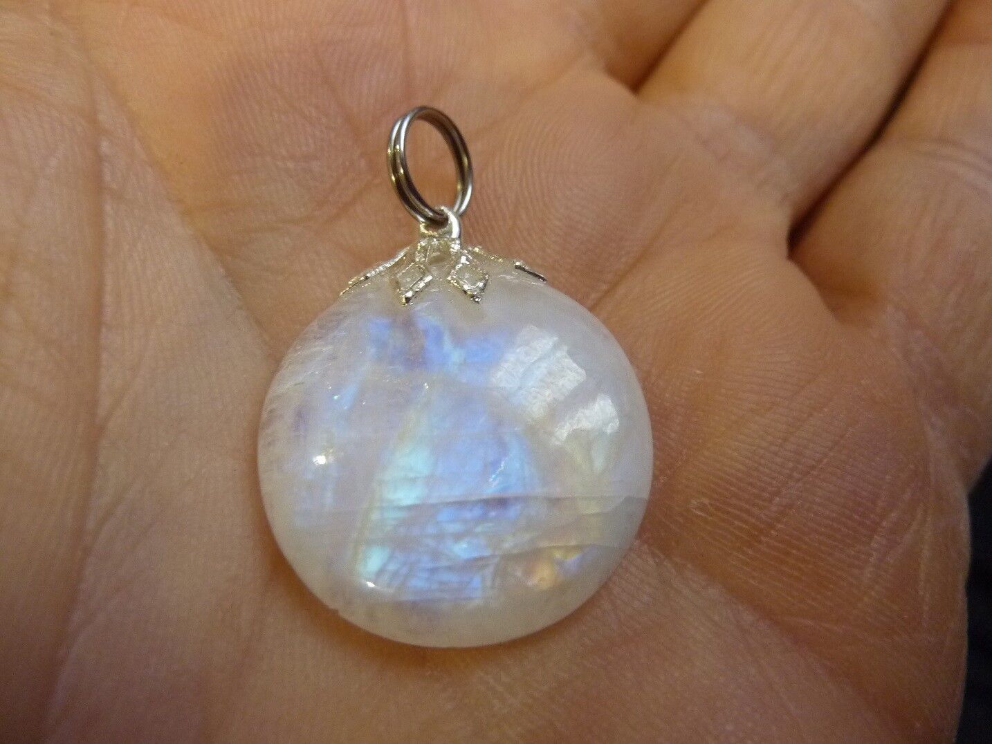 Pendentif pierre de lune gemme ref 5968