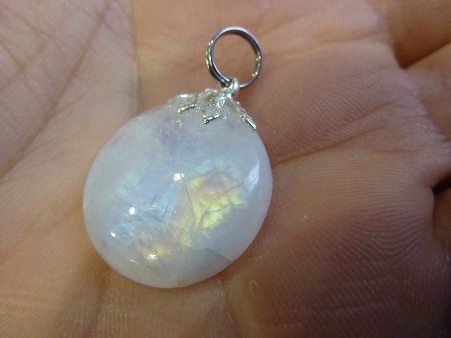 Pendentif pierre de lune gemme ref 5968