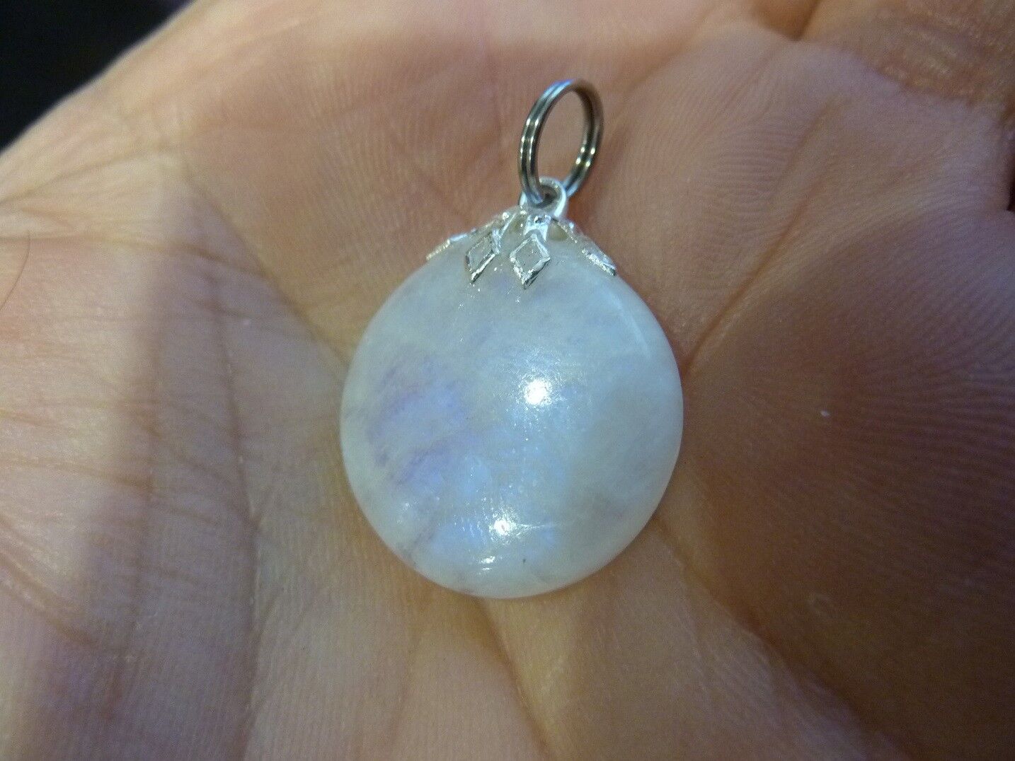 Pendentif pierre de lune gemme ref 2854