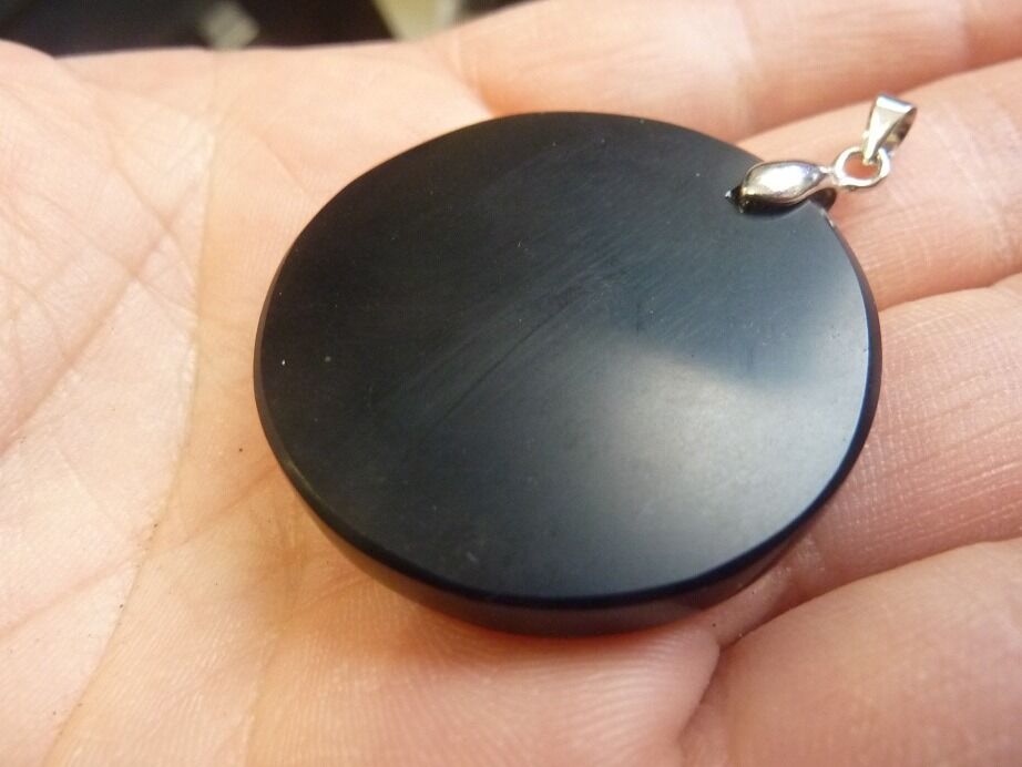 Pendentif Fleur de vie Obsidienne noire