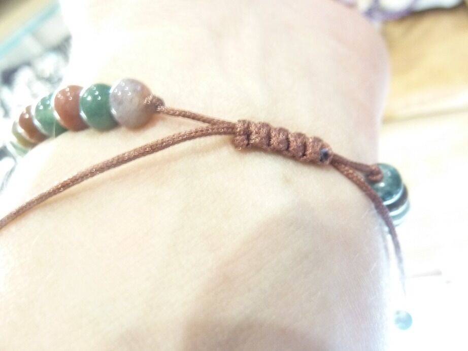 Bracelet agate Indienne réglable