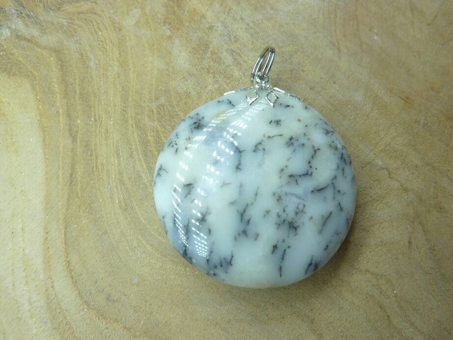 Pendentif Merlinite opale dentritique ref 2103