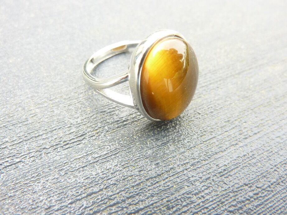 Bague Oeil de tigre réglage