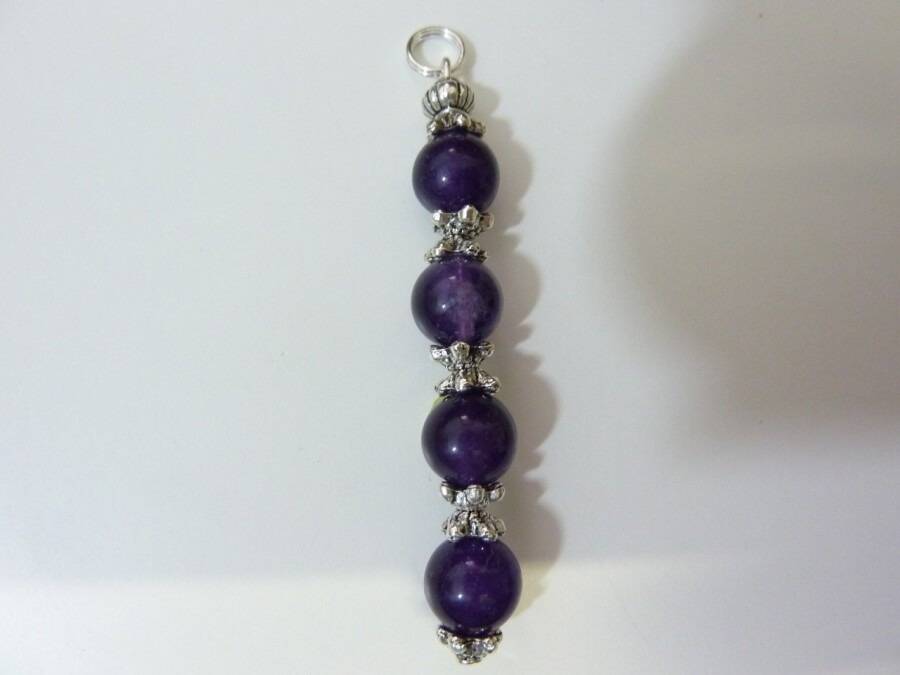 Pendentif Détente en Améthyste perles 8mm