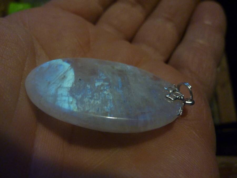 PENDENTIF PIERRE DE LUNE GEMME 62.5 cts AAA+ ref 6130 – Image 2