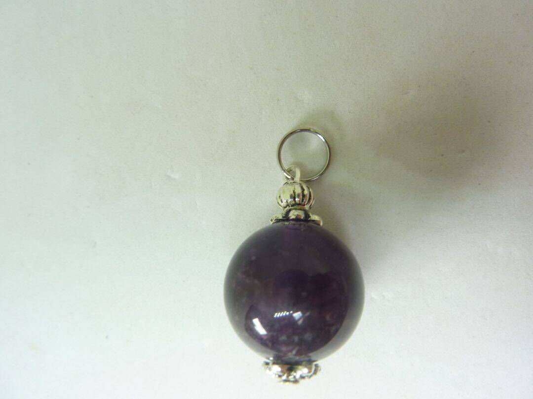PENDENTIF SPHERE AMETHYSTE