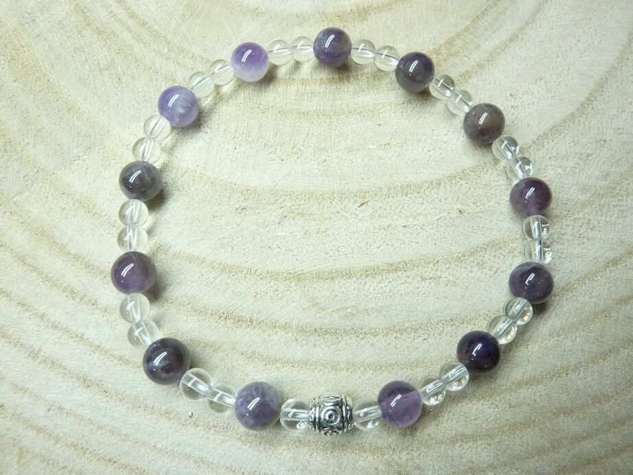 Bracelet Cacoxénite super seven - Quartz cristal de roche