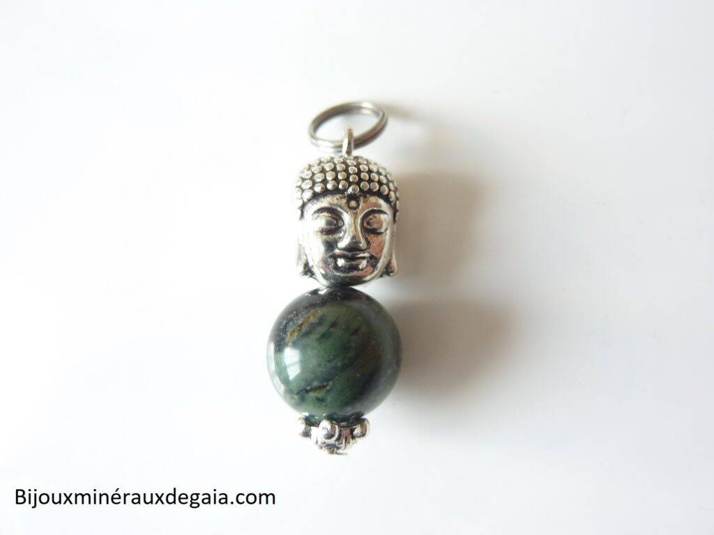 PENDENTIF JASPE KAMBAMBA BOUDDHA