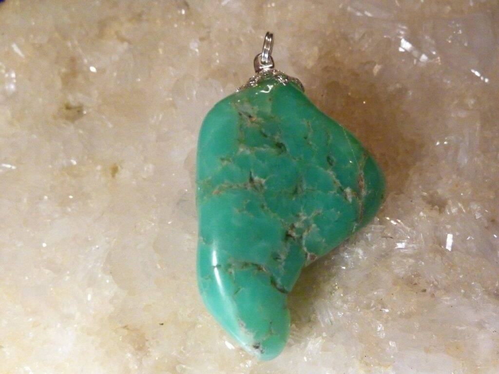 PENDENTIF CHRYSOPRASE Ref 6251