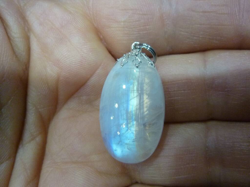 Pendentif pierre de lune gemme ref 6090