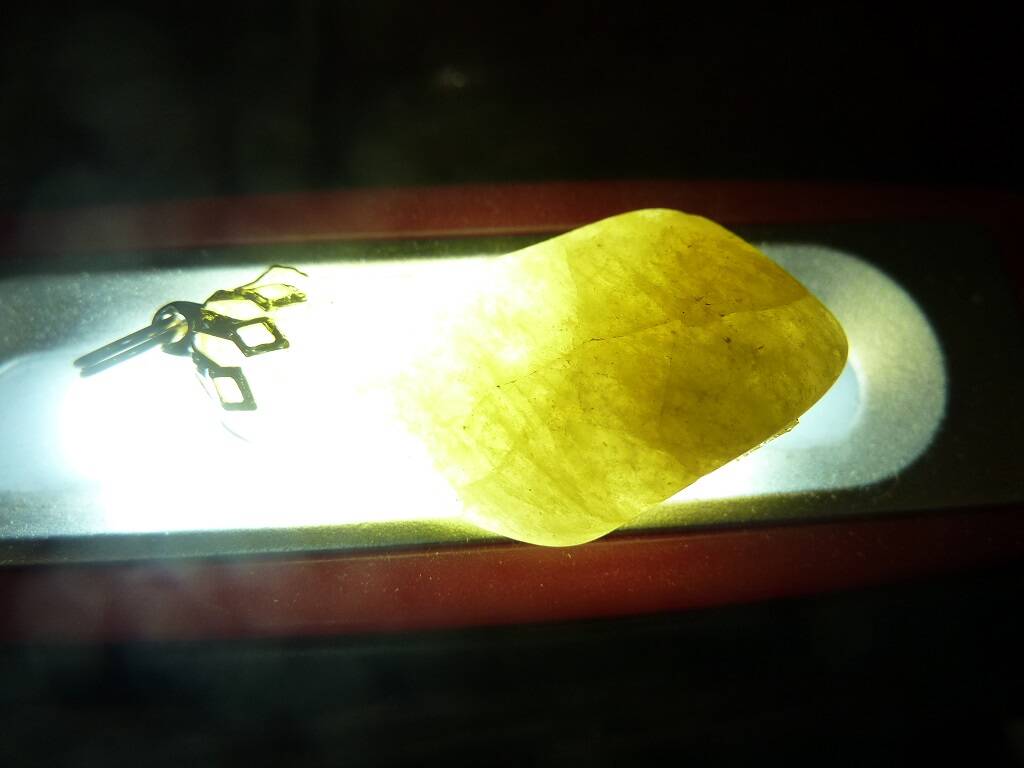 Pendentif Héliodore 10 Fois + plus puissant que la citrine ref 0436