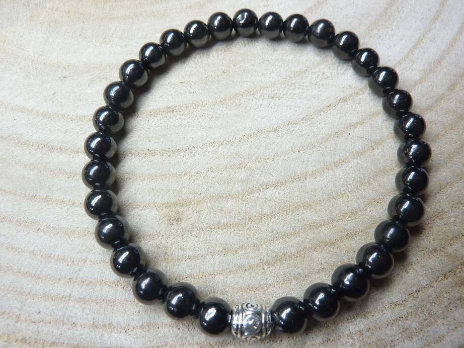 Bracelet Shungite Perles rondes 6 mm