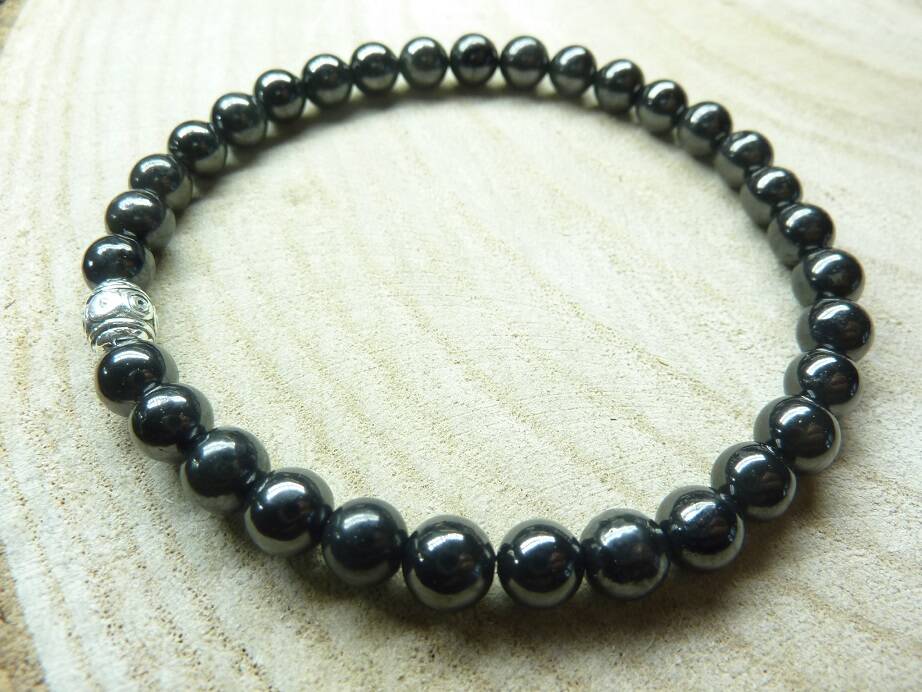 Bracelet Shungite Perles rondes 6 mm