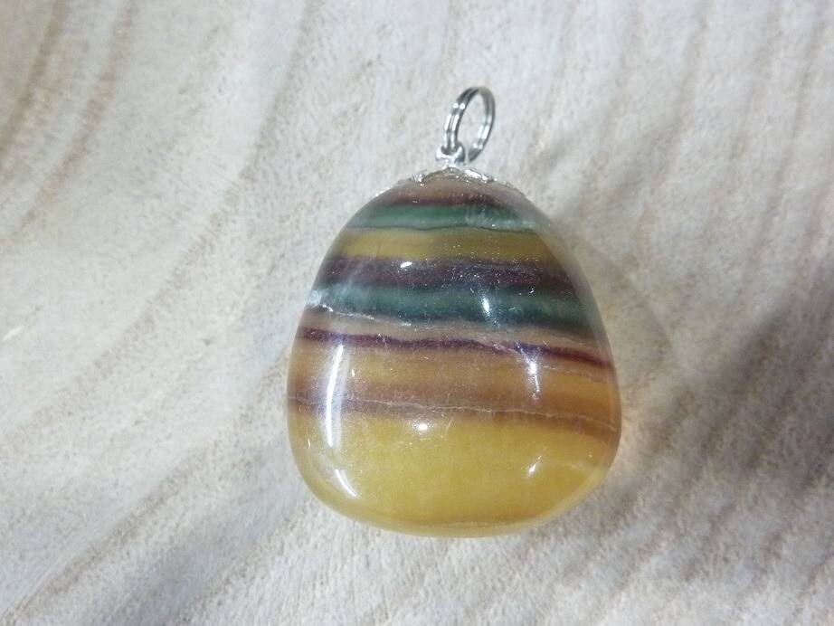 Pendentif Fluorite jaune ref 1208