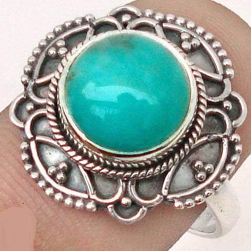 Bague LARIMAR MONTURE ARGENT 925 TAILLE 57 3/4 REF 8979