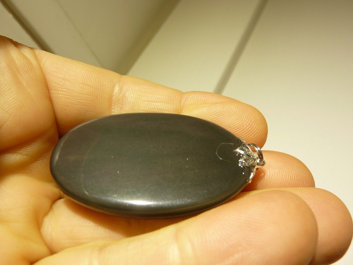 Pendentif protection Obsidiene oeil celeste ref 6486 – Image 2