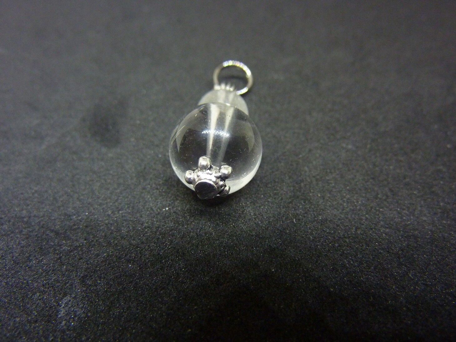 PENDENTIF QUARTZ CRISTAL DE ROCHE 12 et 8 mm L 3,2 cm – Image 3