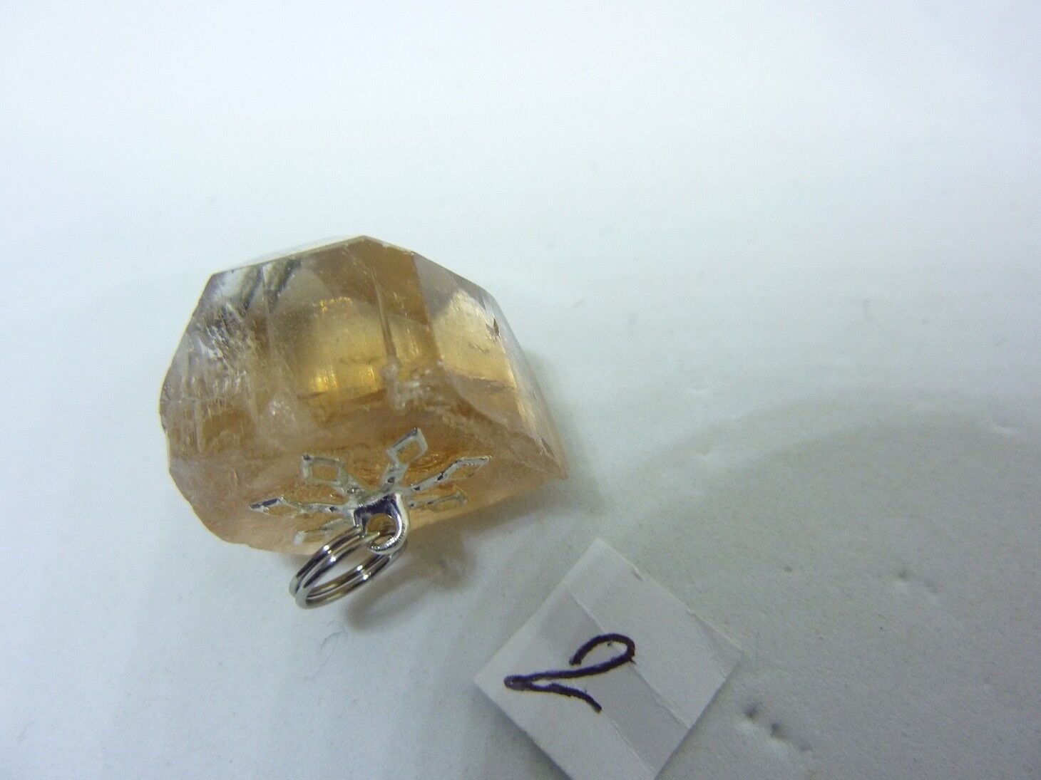SUBLIME PENDENTIF TOPAZE IMPERIALE GEMME 14,2 GR 71 CARATS TRES RARE ref 8691 – Image 2