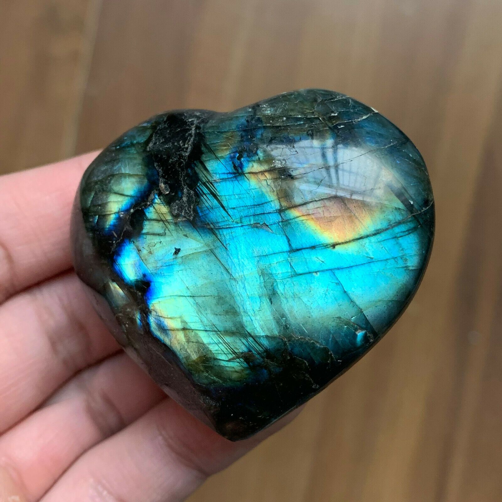 Coeur labradorite 86,6 gr ref 011