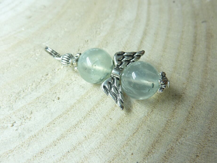 Pendentif Préhnite - perles 10 mm