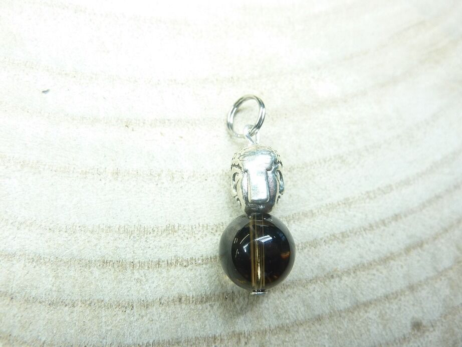 Pendentif larme d'apache obsidienne Bouddha