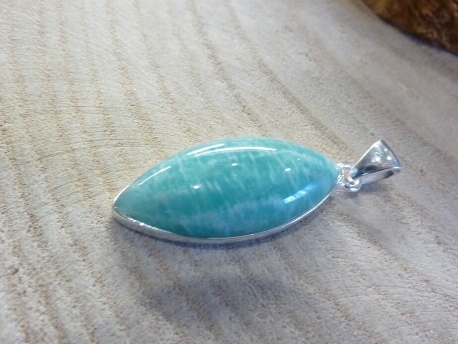Pendentif Amazonite argent 925 ref 1207